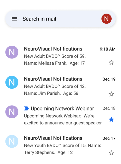An email screenshot