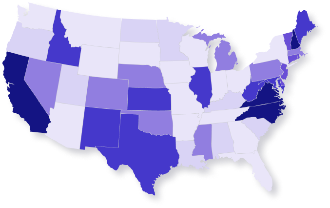 A map of the USA
