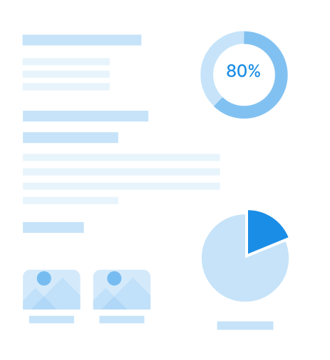 A blue and white infographic.