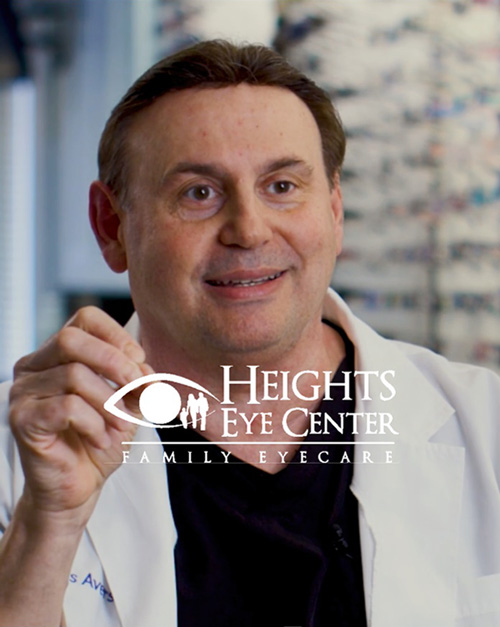 A doctor at Heights Eye Center